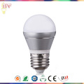 Bombilla industrial de la fábrica de 4W / 6W Silver G45 LED de aluminio con luz del día E14